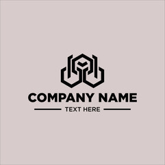logo geometric illustration line art vector design