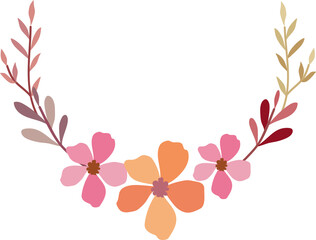 Obraz na płótnie Canvas Flower frame for decorative