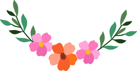 Flower frame for decorative