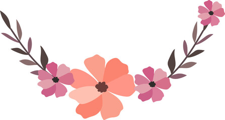 Flower frame for decorative