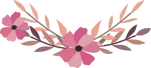 Flower frame for decorative