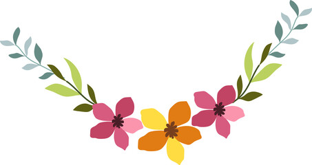 Flower frame for decorative