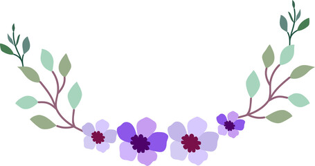 Flower frame for decorative