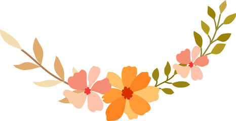 Flower frame for decorative
