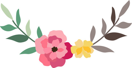 Flower frame for decorative