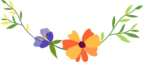 Flower frame for decorative