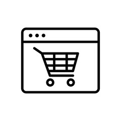 E-commerce icon vector graphic illustration