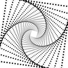 Halftone circle brush dots border. Round border Icon using halftone circle dots raster texture. Vector illustration.
