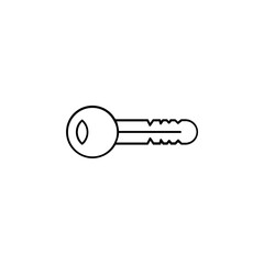 Key Thin Line Icon Vector Illustration Logo Template. Suitable For Many Purposes.