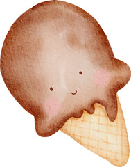 Fototapeta premium Watercolor baby toy