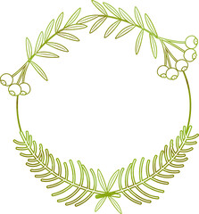 Flower frame watercolor for decorative