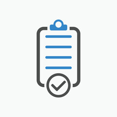 checklist icon. Vector illustration. 
