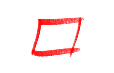 Stift Umrandung rot - Schnell gemalte Stift Skizze