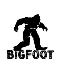 Bigfoot concept illustration - obrazy, fototapety, plakaty