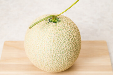 甘くて美味しいマスクメロン　網目が美しいメロンは贈答用に用いられる