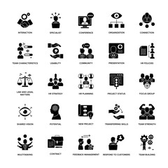 Glyph Icon Set Project Management

