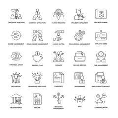 Project Management Line Icon Pack

