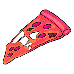 pizza illustration cartoon