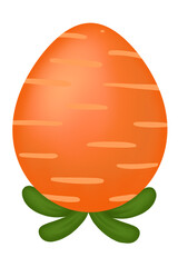 Carrot Orange Easter Eggs.