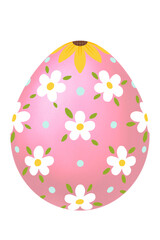 Blue floral easter eggs.