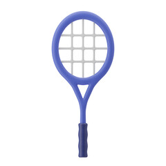 tennis racket 3d illustration