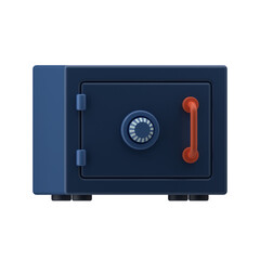 safe with lock 3d illustration