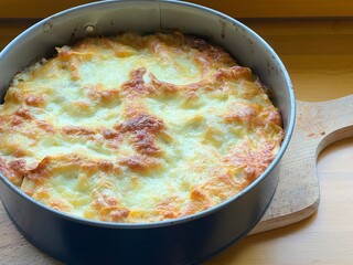 freshly baked lasagna