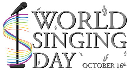 World Singing Day Poster Design