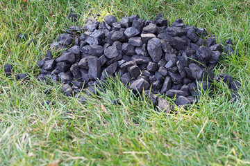 a pile of coal