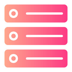Fototapeta premium server gradient icon