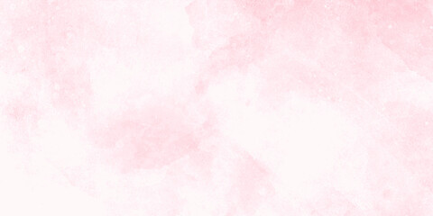 Pastel pink abstract painted watercolor aquarelle paper template design texture background banner panorama