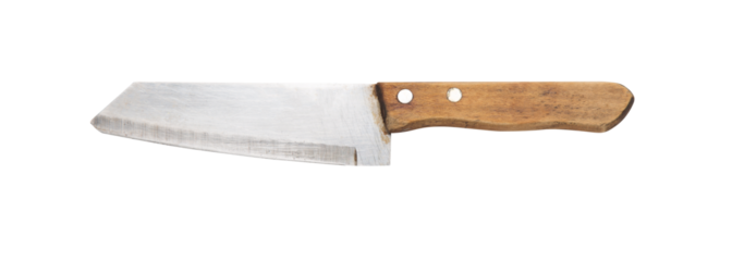 Steel knife cutout, Png file.