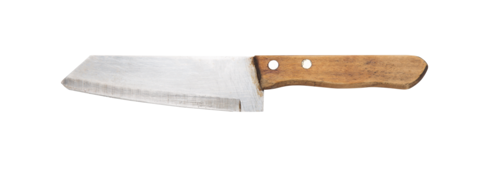 Steel knife cutout, Png file. - Powered by Adobe