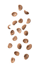 Falling cereal cutout, Png file.