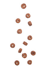Falling cereal cutout, Png file.