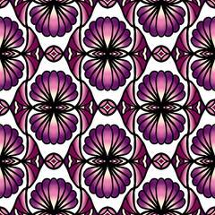 Geometric ethnic pattern seamless flower color. seamless pattern. Design for fabric,curtain,background,carpet,wallpaper,clothing,wrapping,Batik,mandalas,fabric,Vector illustration. pattern style.