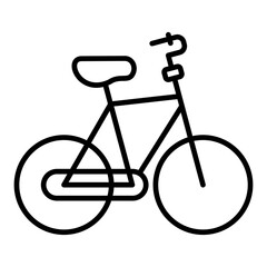 Fototapeta premium Bicycle Line Icon
