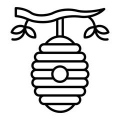 Beehive Line Icon
