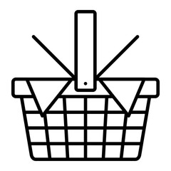 Basket Line Icon