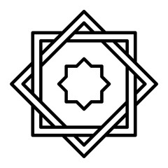 Rub el Hizb Line Icon