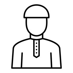 Muslim Line Icon