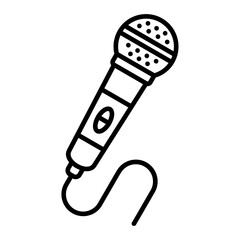 Microphone Line Icon
