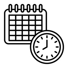 Deadline Line Icon