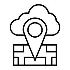 Location Line Icon