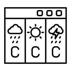 Forecast Line Icon