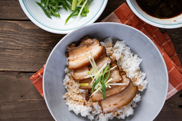pork belly in sweet soy sauce also known as hong ma