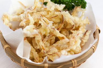 さきイカの天ぷら