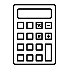 Calculator Line Icon