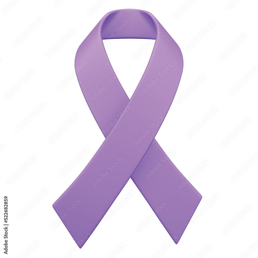 Poster aids ribbon 3d rendering isometric icon.