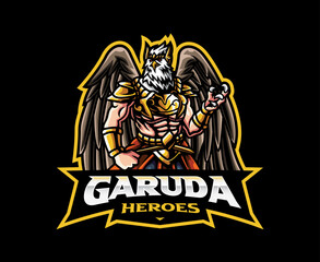 Garuda mascot logo design